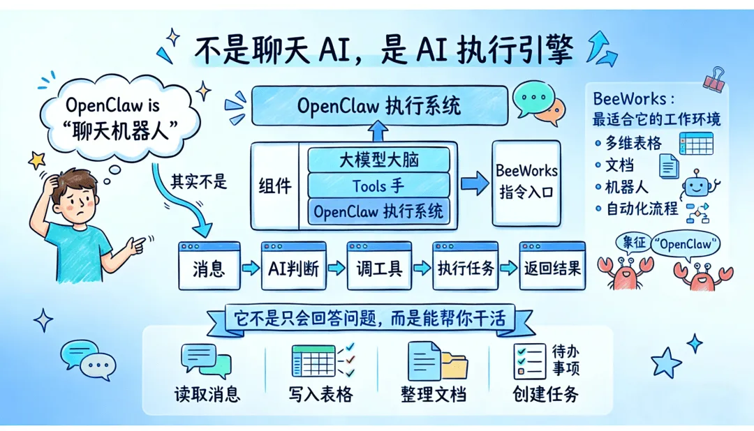 BeeWorks+OpenClaw=“企业专属的虾塘”:养一只听话又能干的“数字员工”