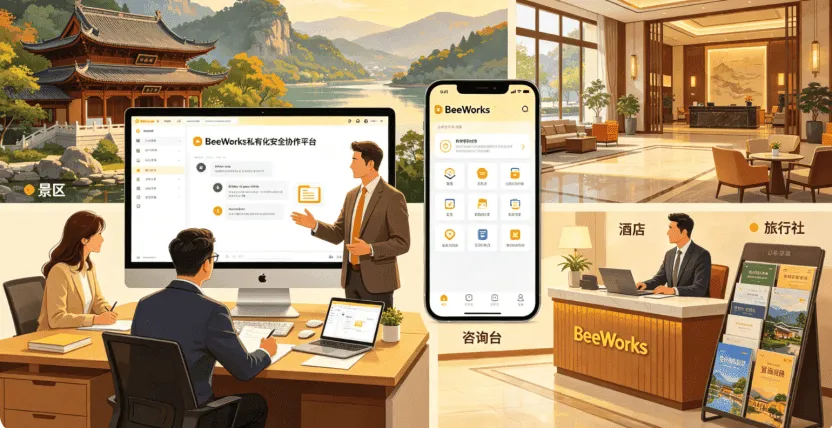 BeeWorks 筑牢文旅行业数字安全底座,打造 “内外部协同 + 游客服务” 一体化解决方案