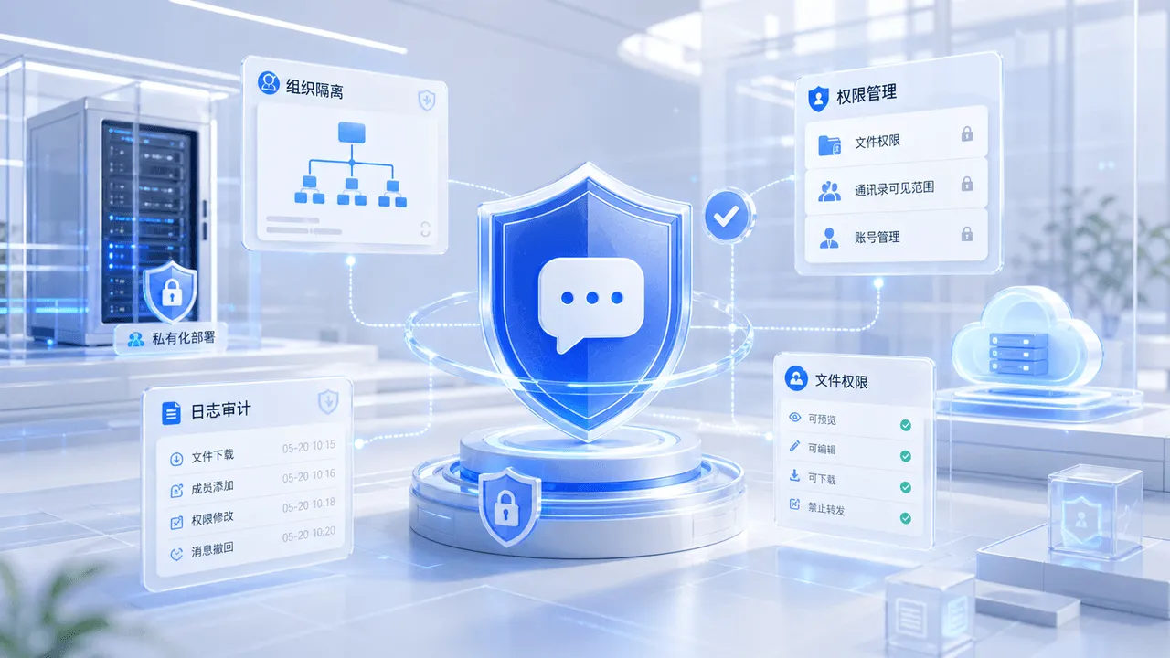 B2B企业IM选型:为什么中小团队更需要“安全可控”?