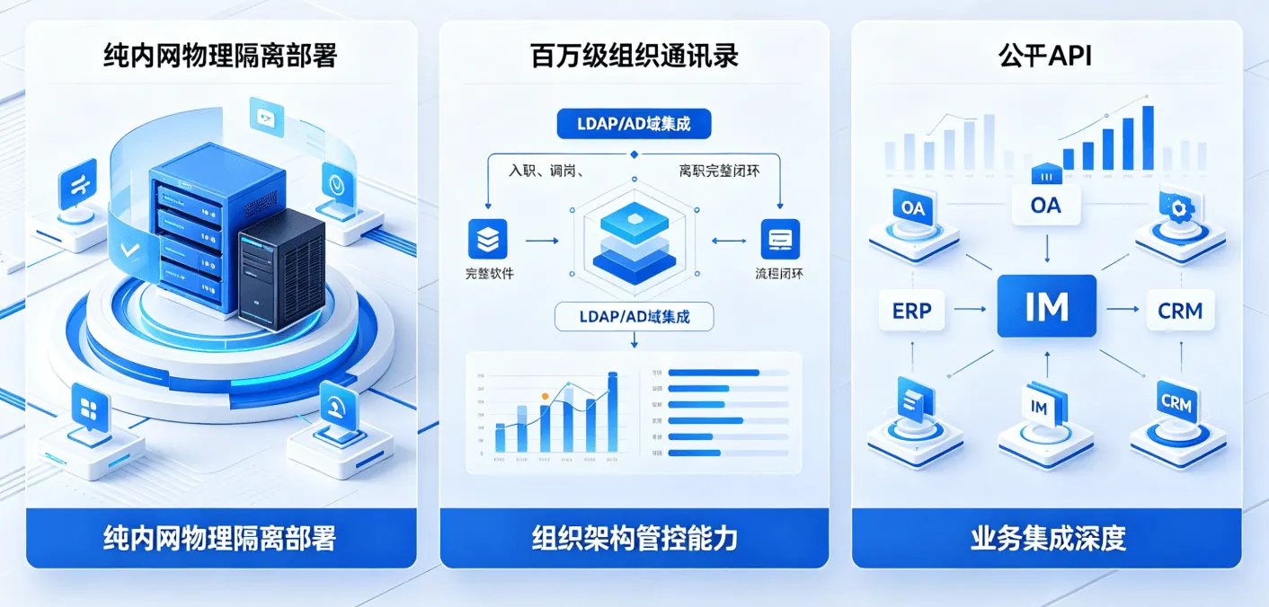 企业内网通讯软件核心价值:从聊天工具到业务调度台的转型
